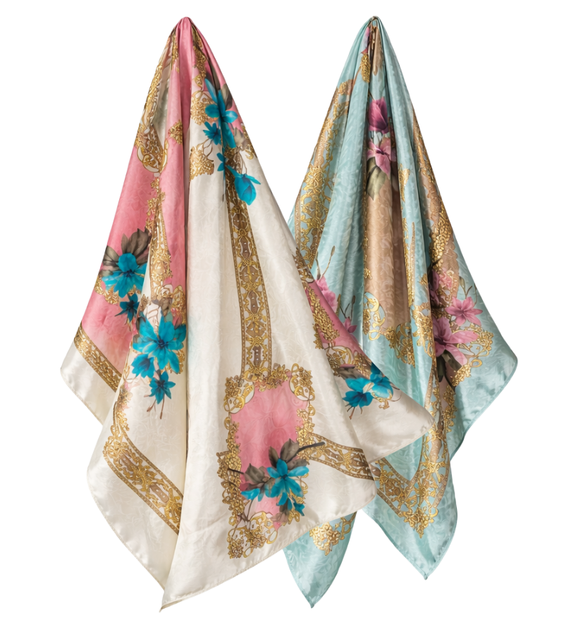 Foulard Satin – Curly Hair Turban