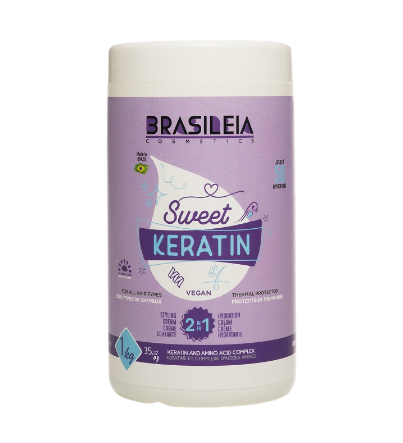 Masque Multifonction 2 en 1 Sweet Keratin – Brasileia